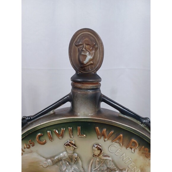 1961 Beam Decanter Civil War Centennial Empty Lee Jackson Longstreet + - Picture 4 of 10